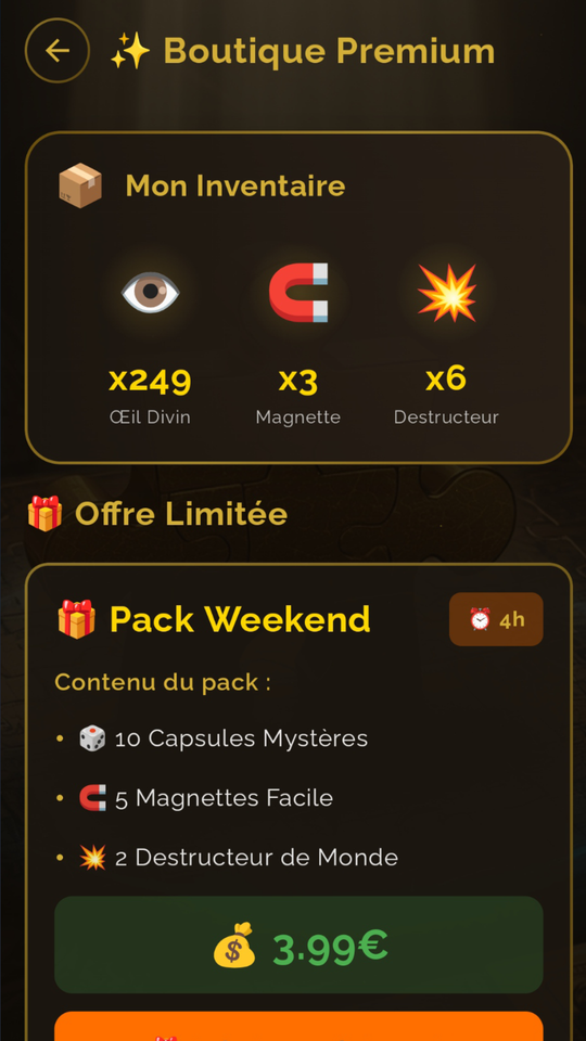 Boutique capsules mystères